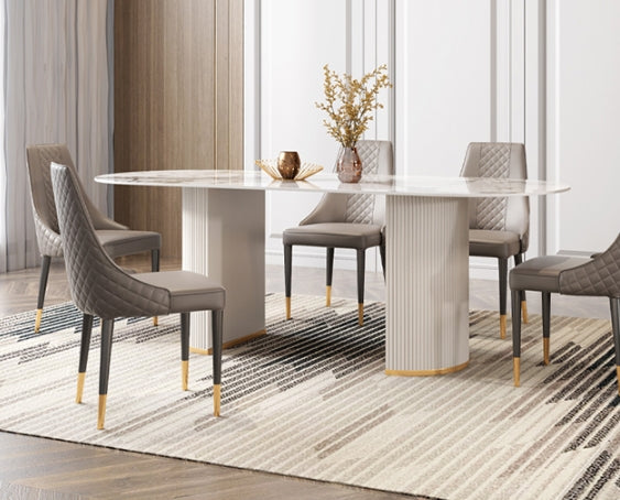 Costanza Matching Dining Chairs, Grey