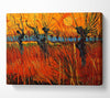 Van Gogh Willows At Sunset Canvas Wall Art