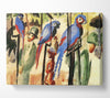 August Macke With The Parrots Canvas Wall Art