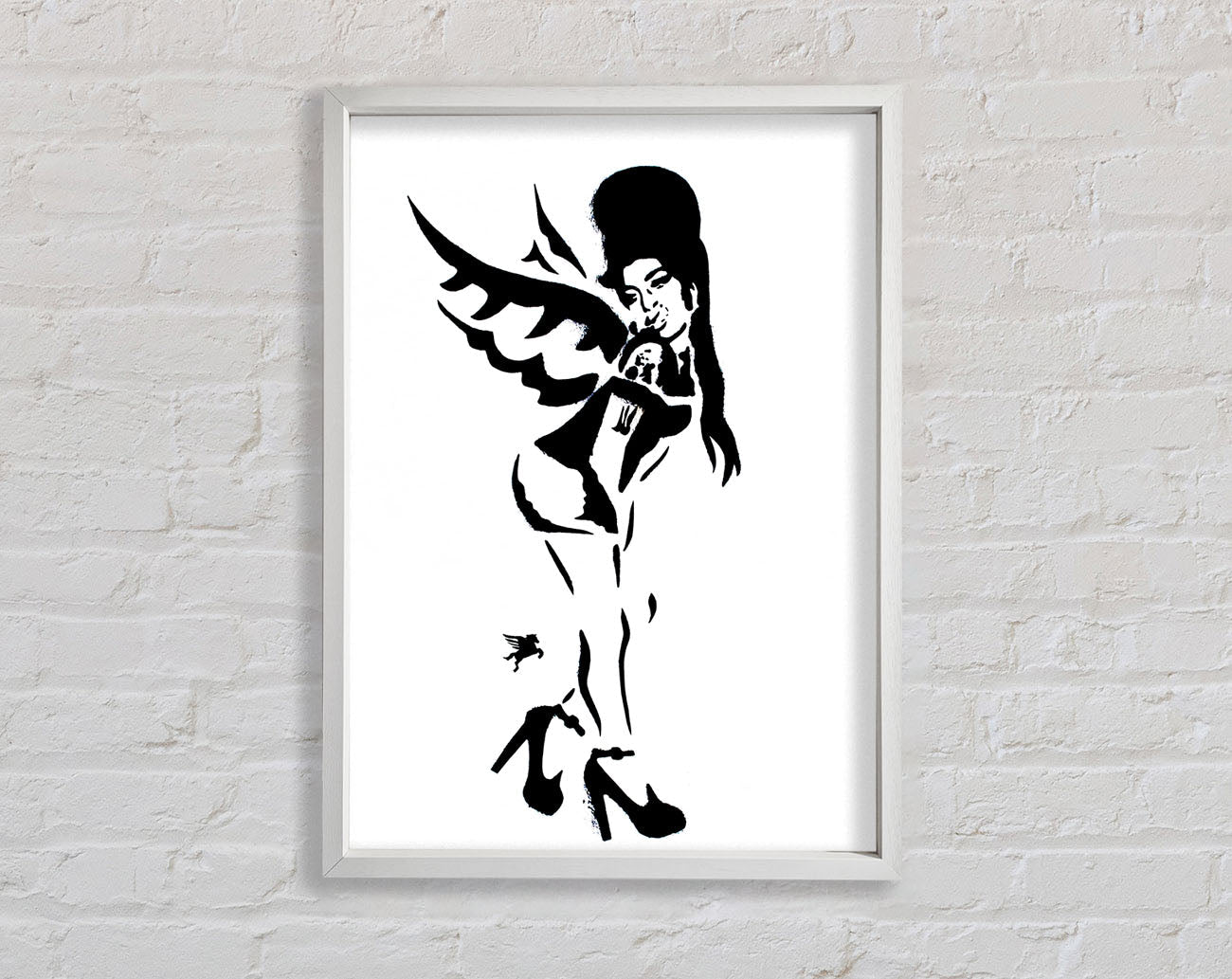 Amy Winehouse Wings Framed Wall Art