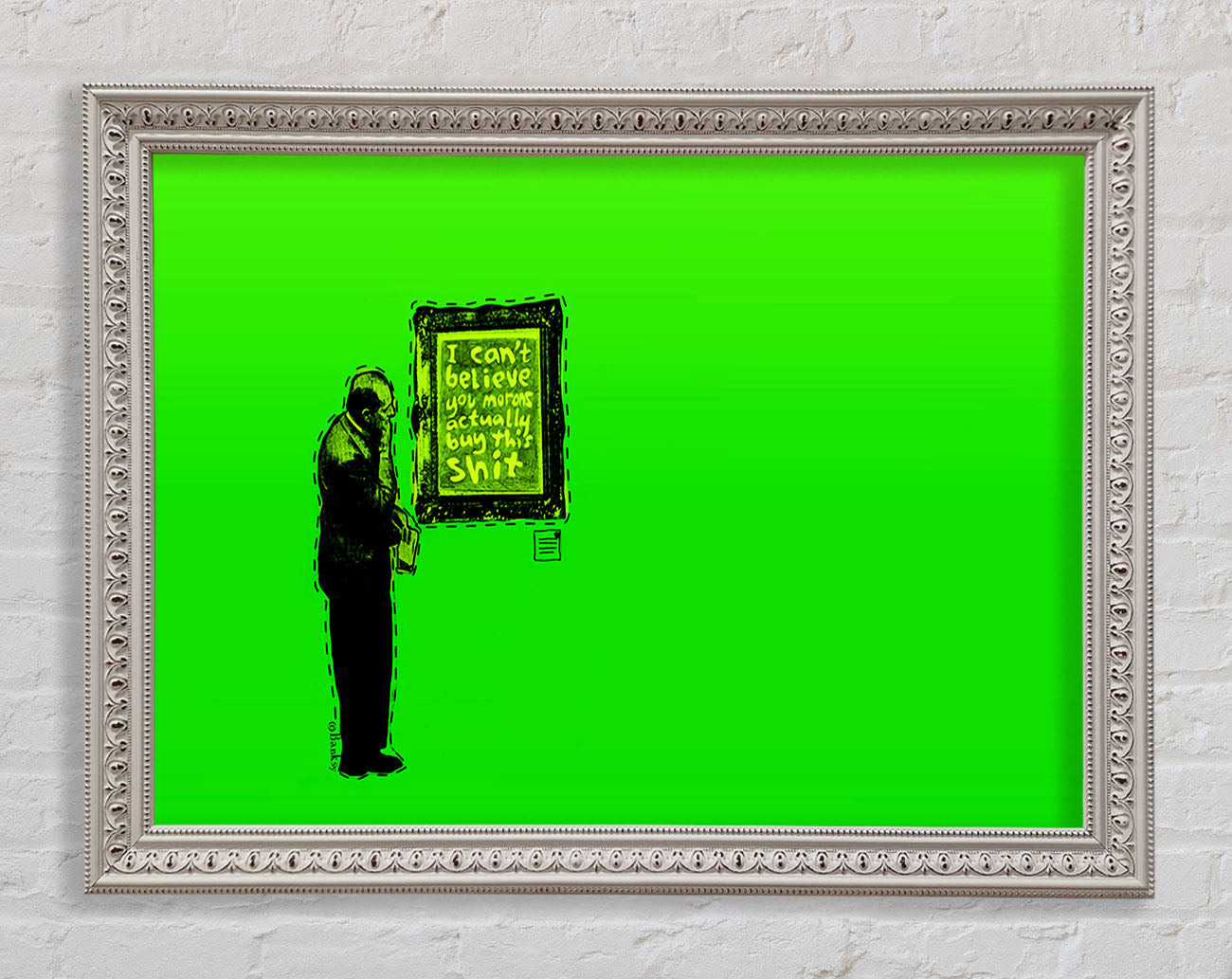 Art Auction Green Framed Wall Art