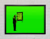 Art Auction Green Framed Wall Art