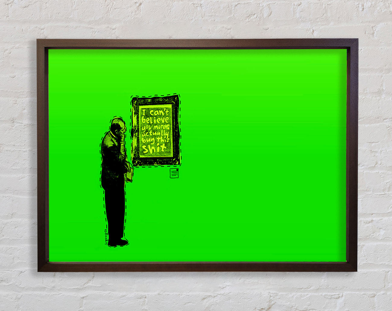 Art Auction Green Framed Wall Art