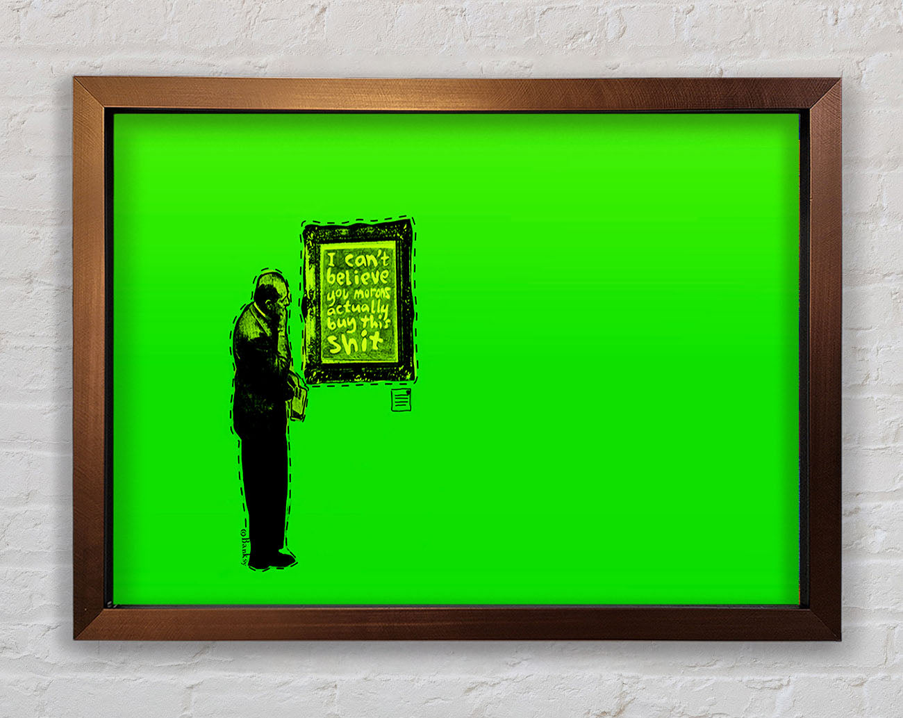 Art Auction Green Framed Wall Art