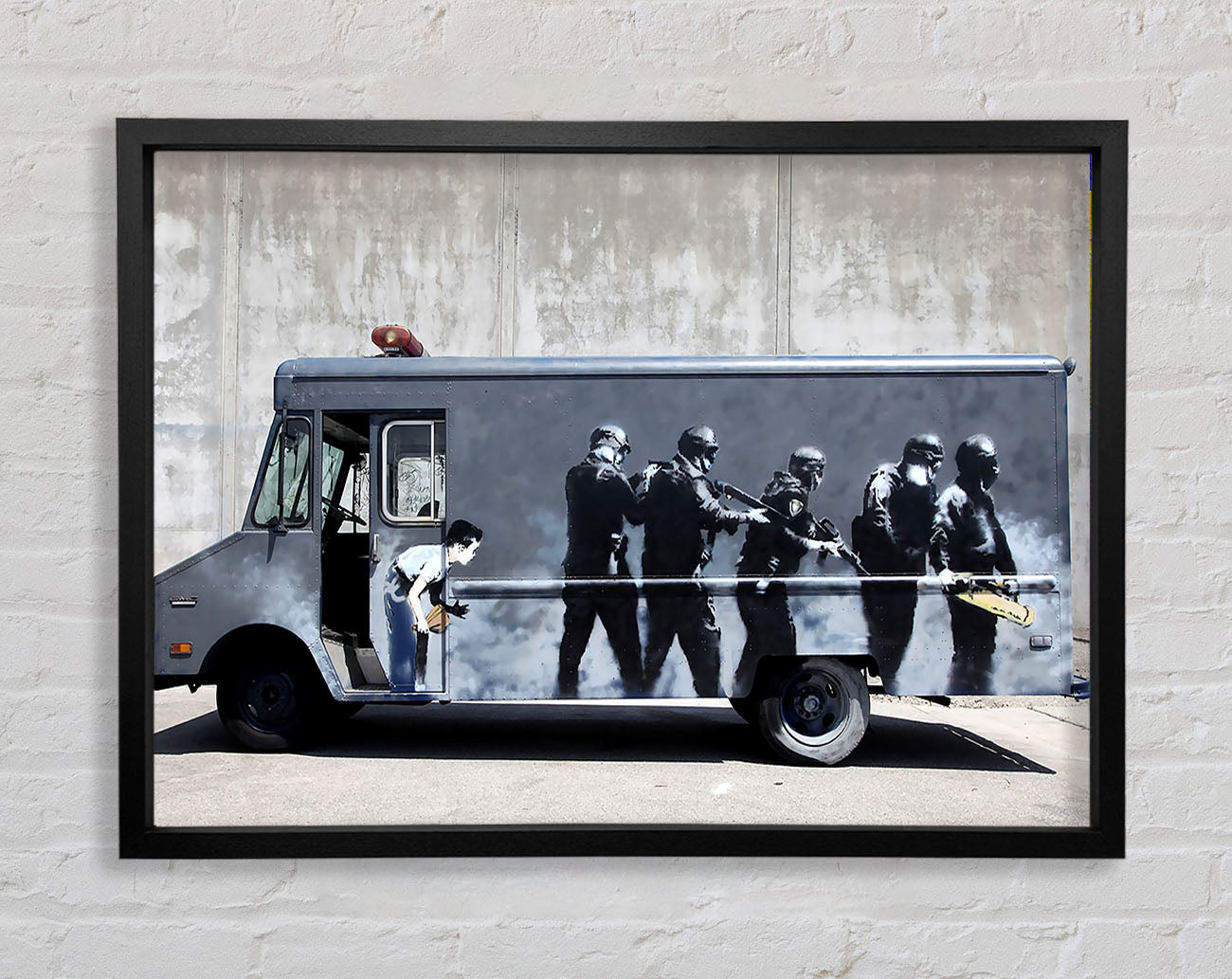 Banksy Swat Truck Framed Wall Art