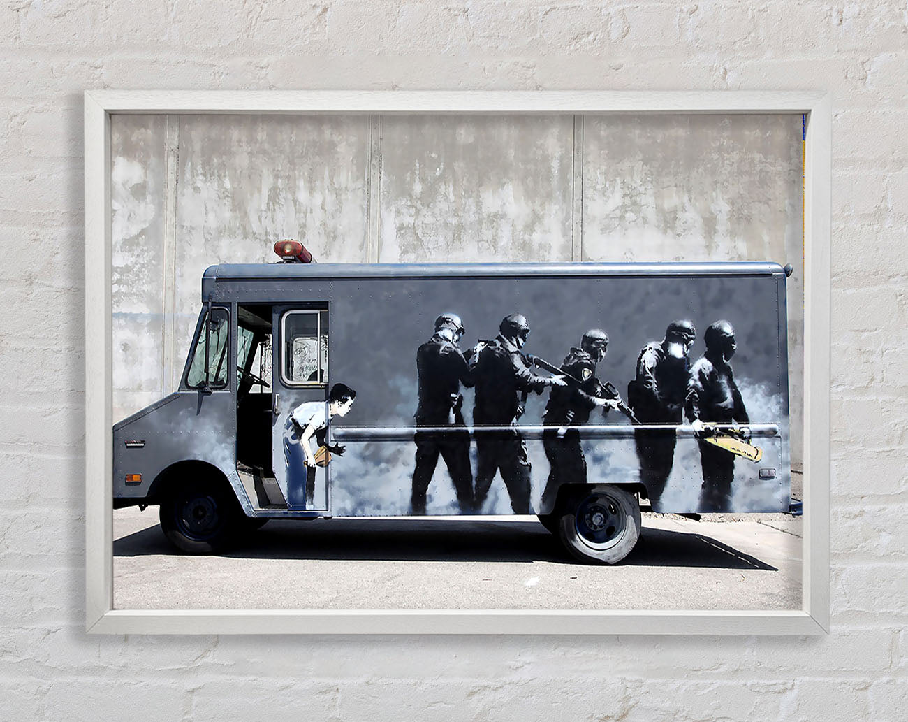 Banksy Swat Truck Framed Wall Art
