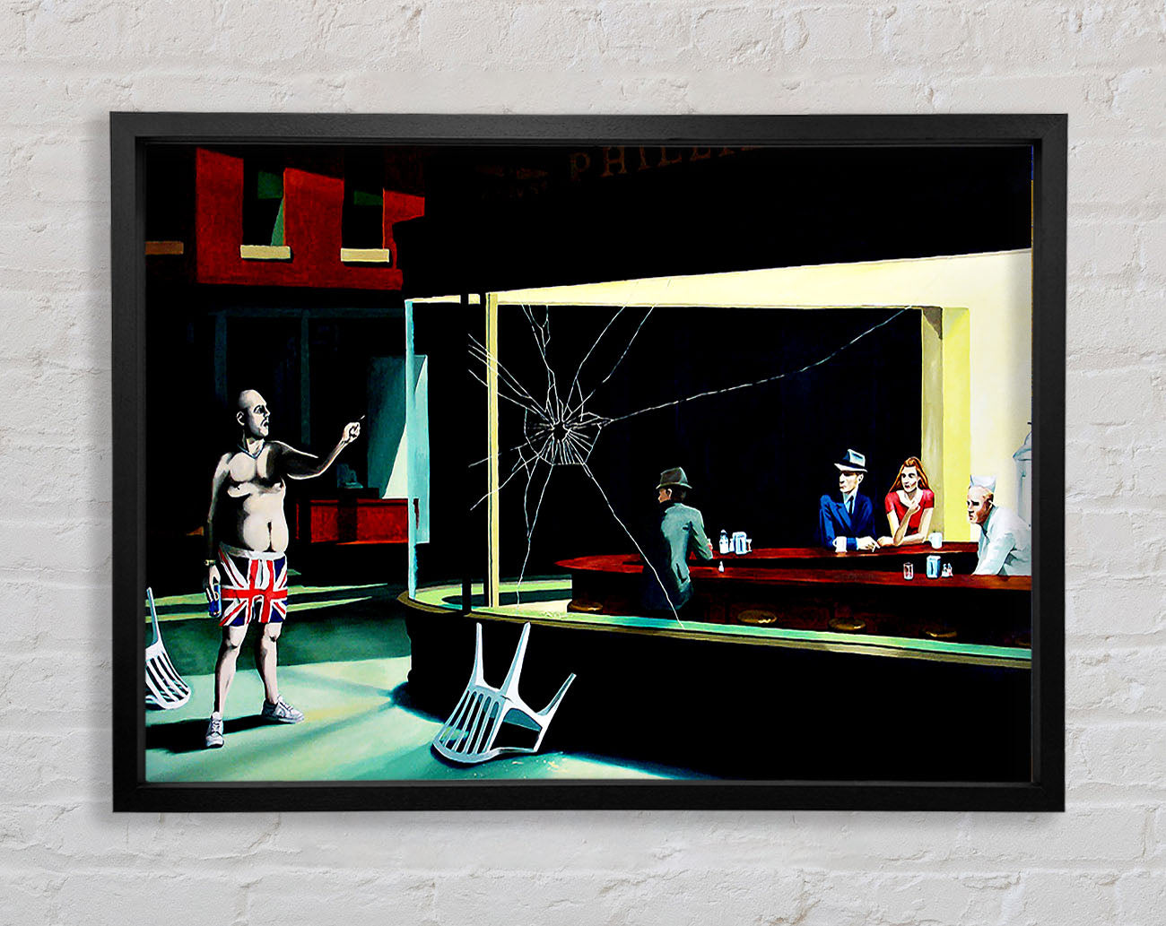 British Nighthawks Framed Wall Art