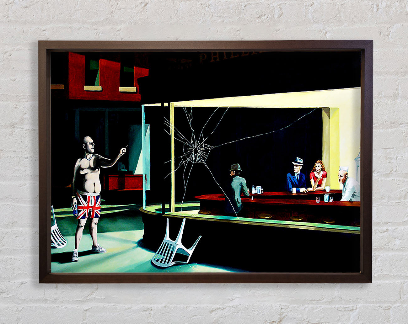 British Nighthawks Framed Wall Art