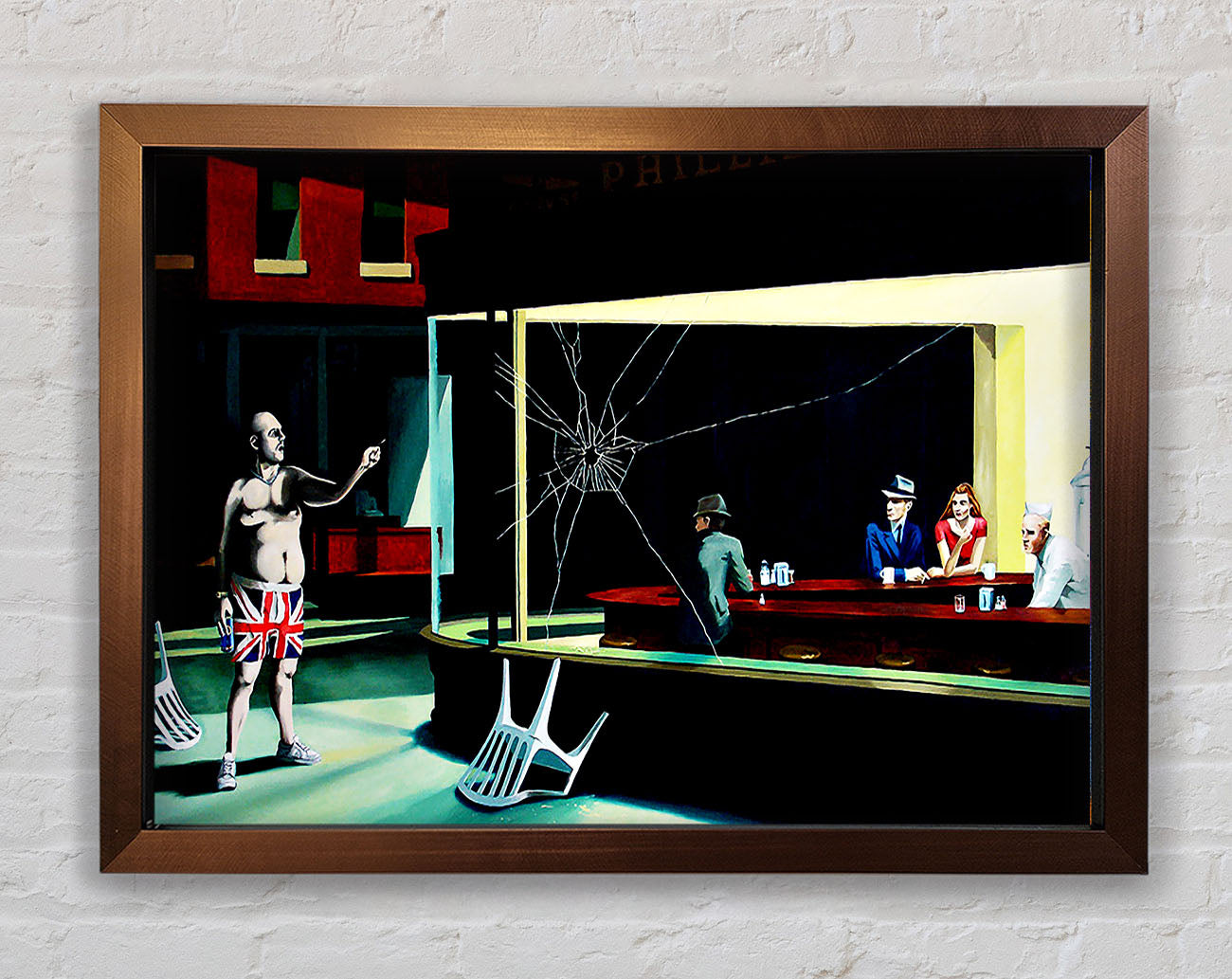British Nighthawks Framed Wall Art