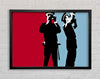 Constabulary Blue Red Framed Wall Art