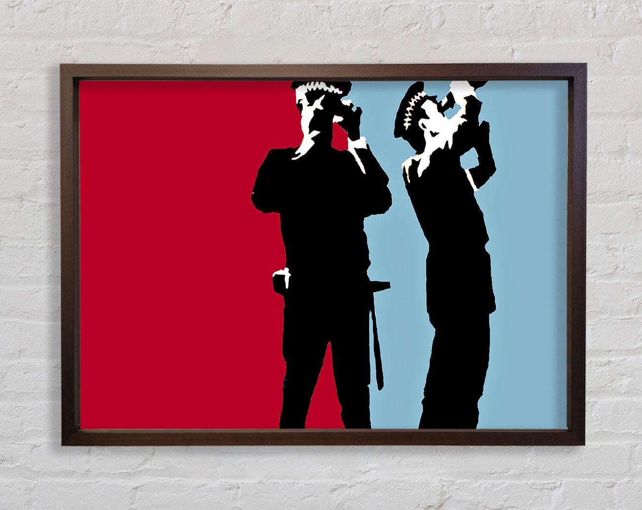 Constabulary Blue Red Framed Wall Art