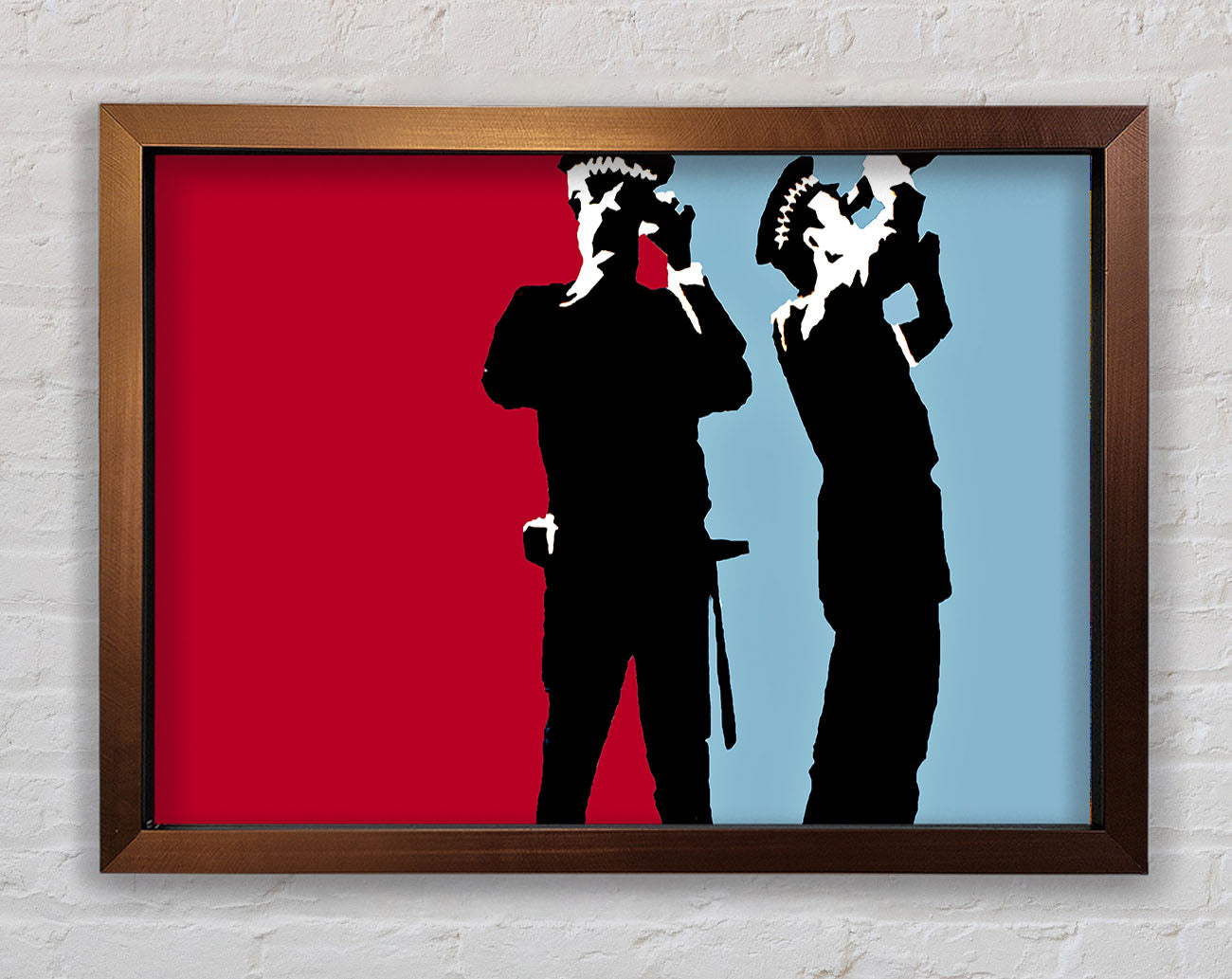 Constabulary Blue Red Framed Wall Art