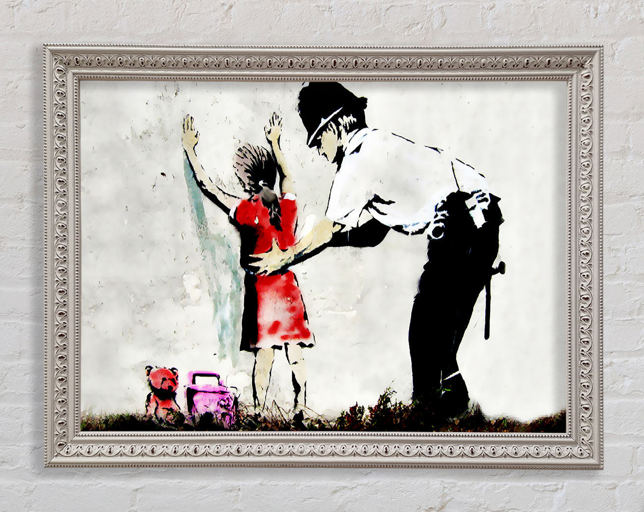 Copper Frisking Child Framed Wall Art