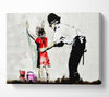 Copper Frisking Child Canvas Wall Art