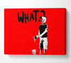 Graffiti Kid What Red Canvas Wall Art