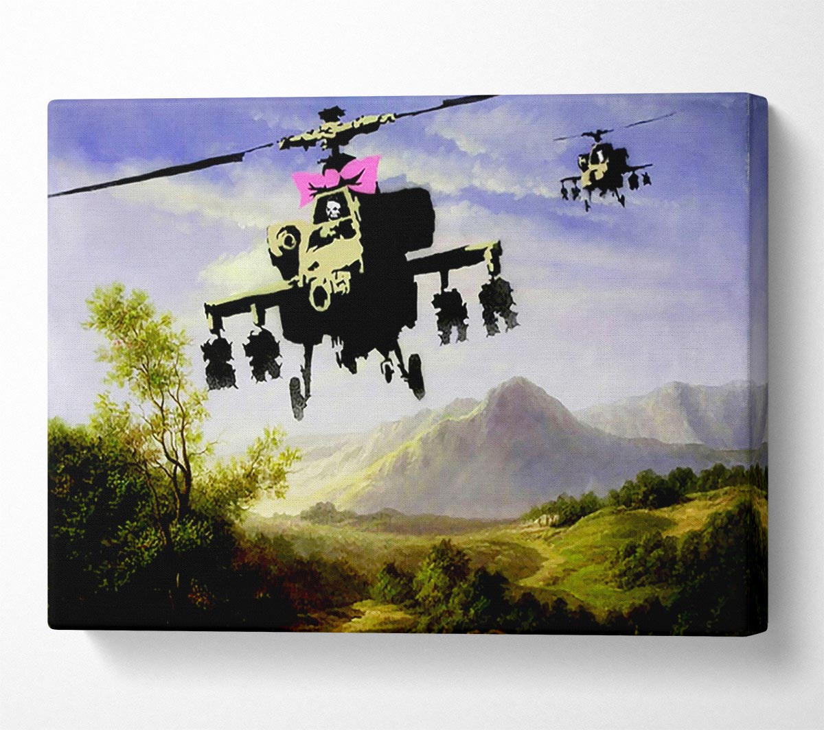 Helicopter Bow Canvas Wall Art