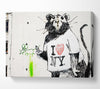 I Love New York Rat Canvas Wall Art