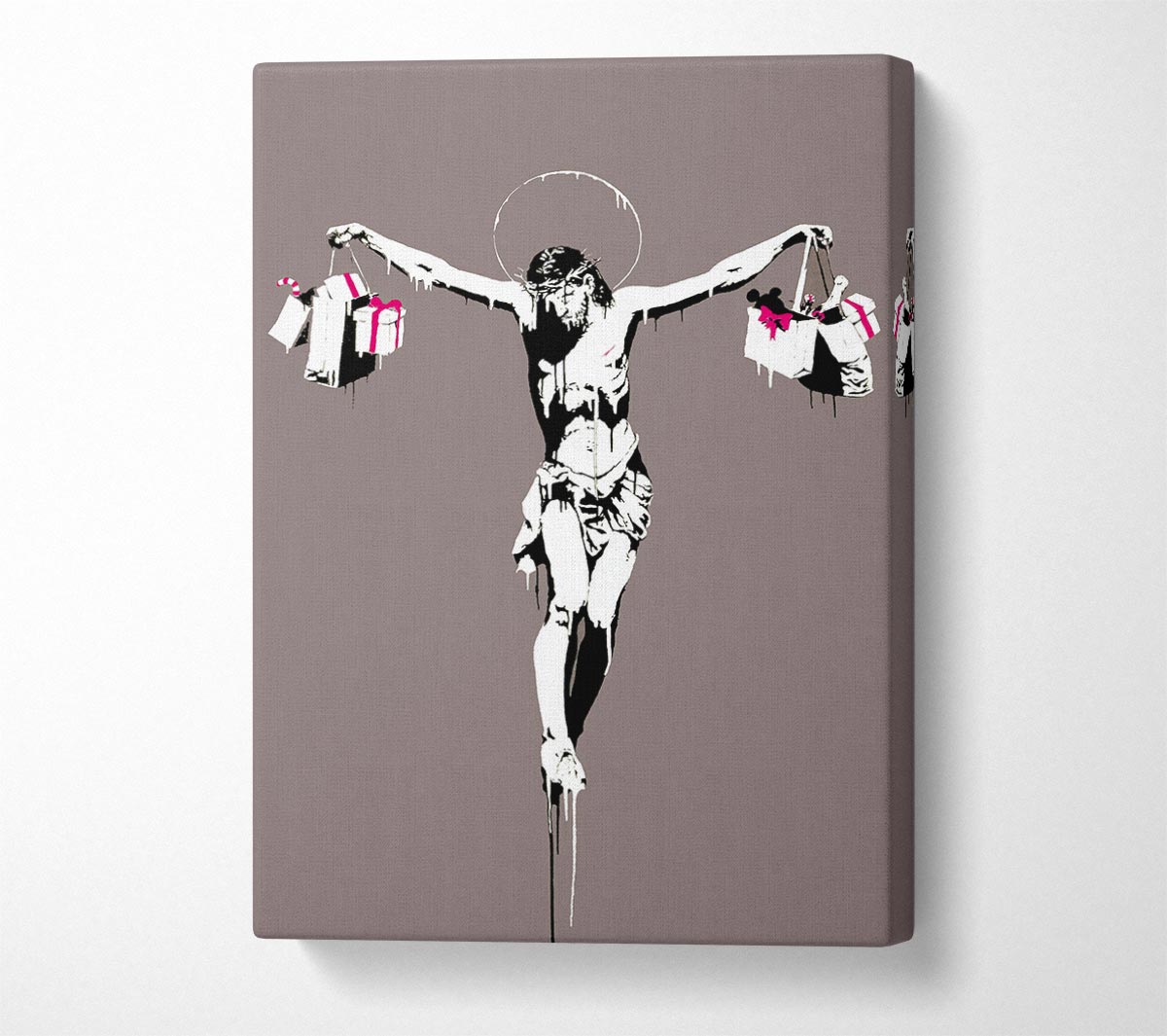 Thank Christ For Shopping (Portrait) Canvas Wall Art