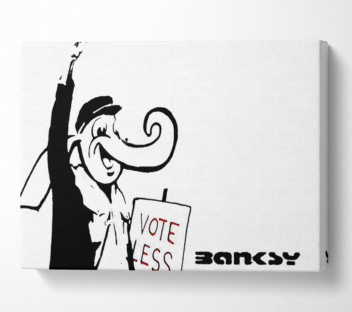 Vote Less Canvas Wall Art