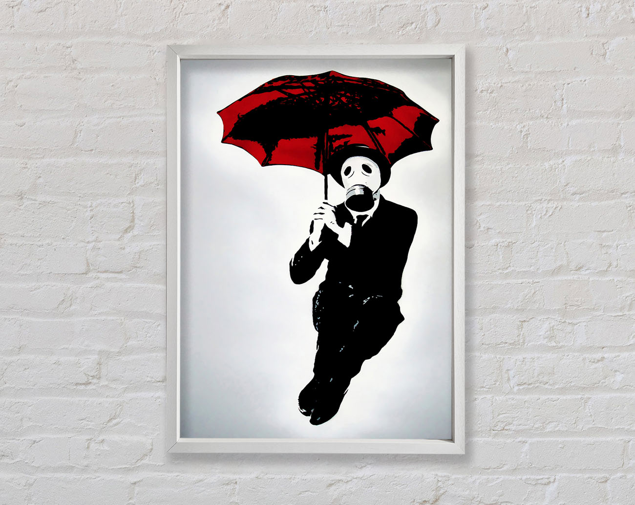 Bankers Gas Mask~~ Framed Wall Art
