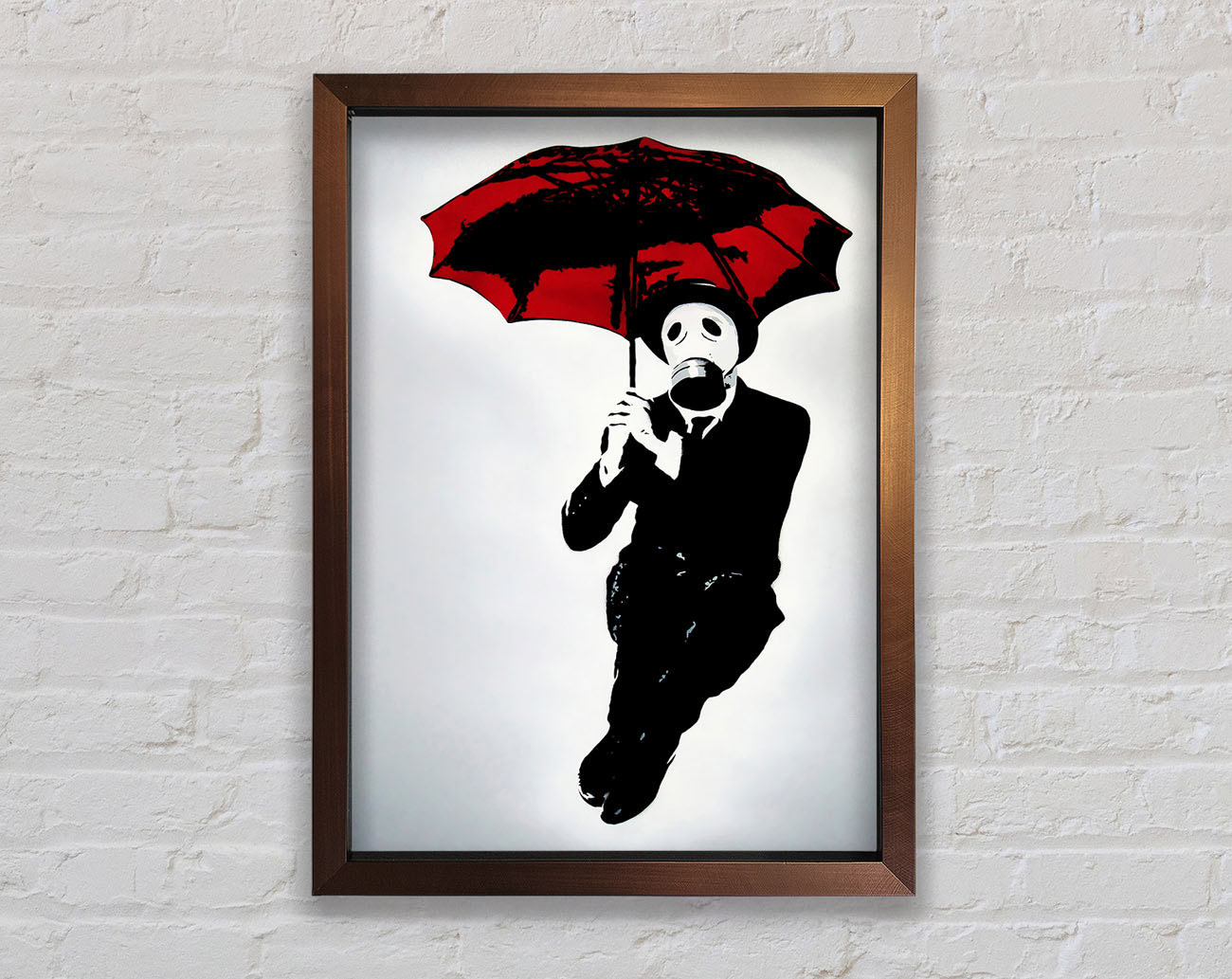 Bankers Gas Mask~~ Framed Wall Art