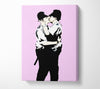 Bent Coppers Pink Canvas Wall Art