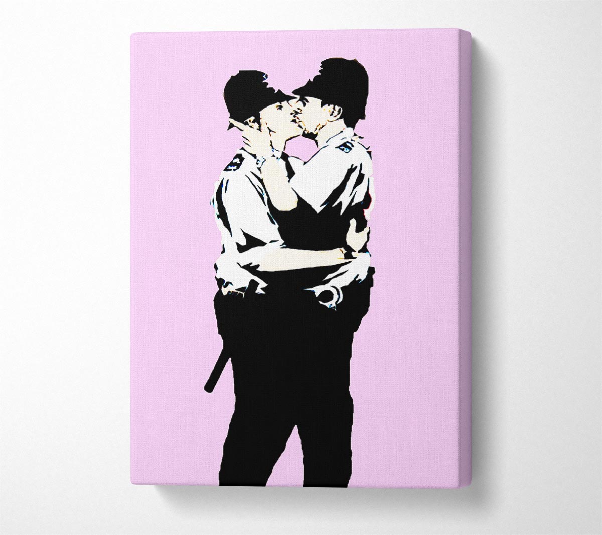 Bent Coppers Pink Canvas Wall Art