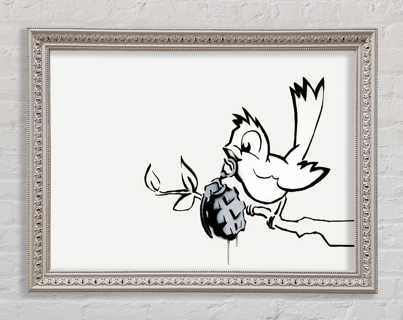 Bird Granade Framed Wall Art