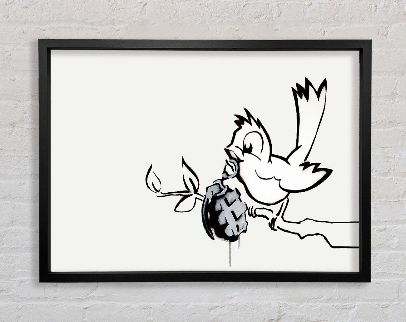 Bird Granade Framed Wall Art