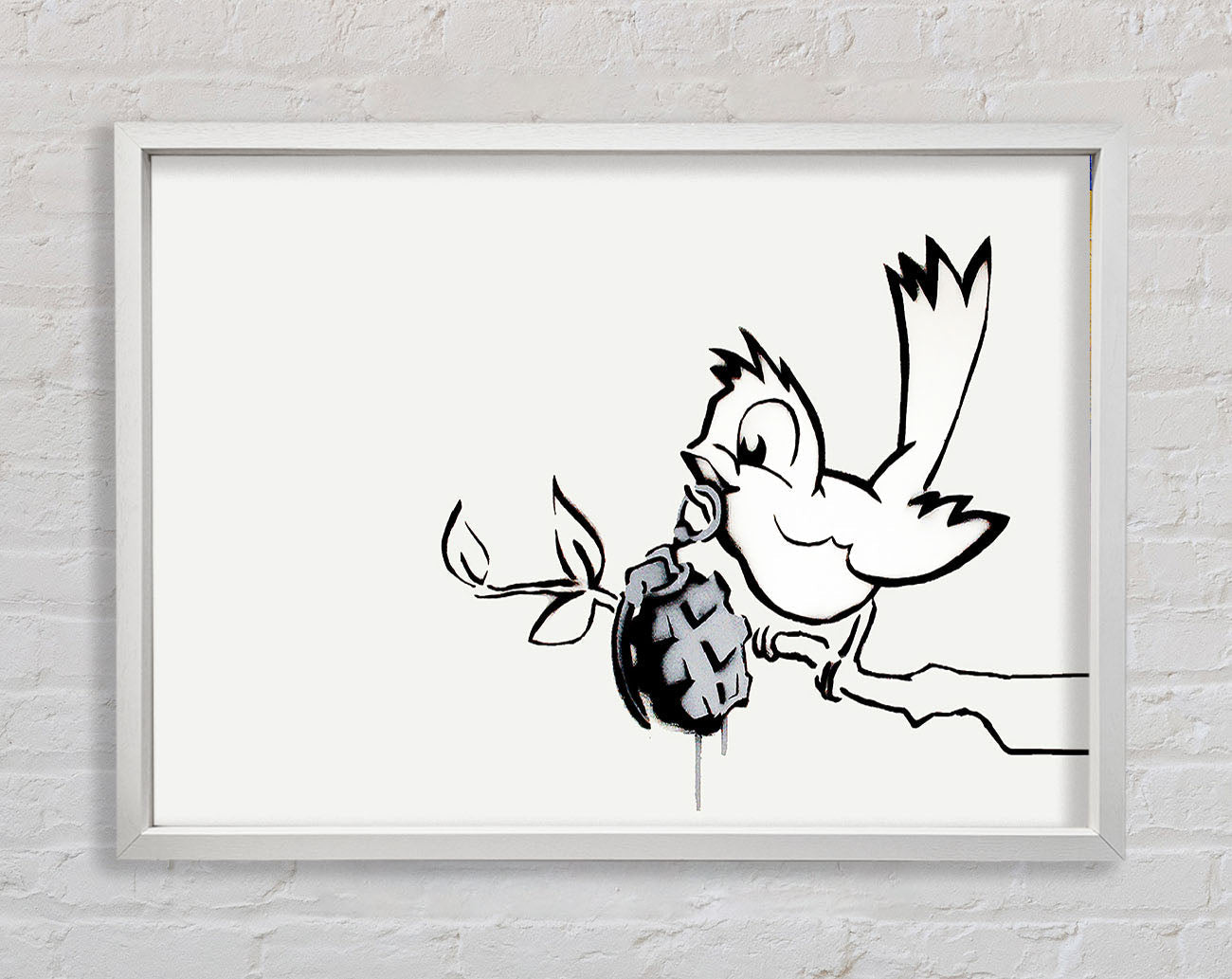 Bird Granade Framed Wall Art
