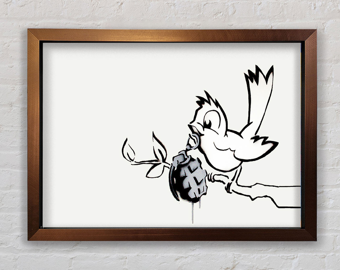 Bird Granade Framed Wall Art
