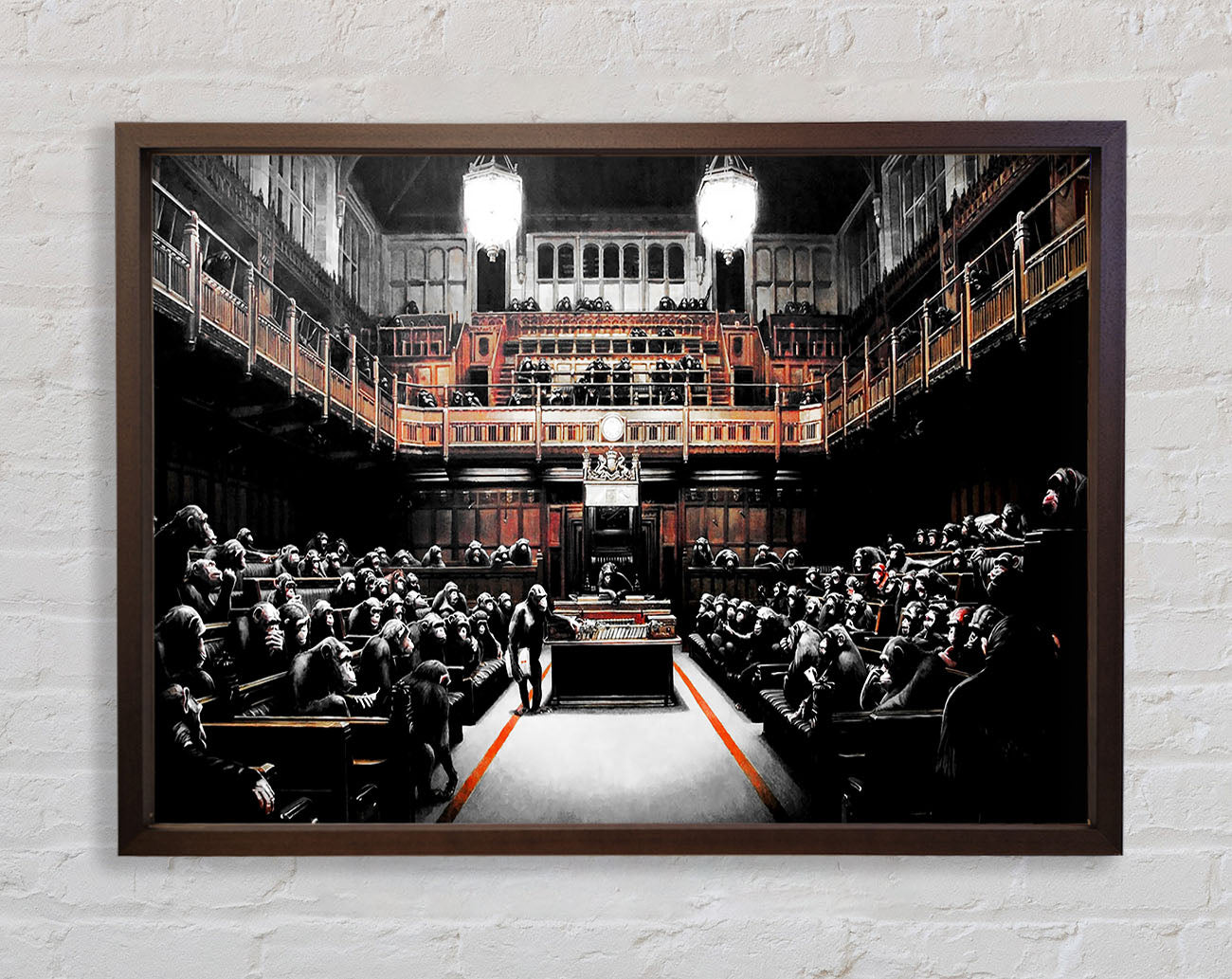 Chimps Houses Of Parliament Framed Wall Art