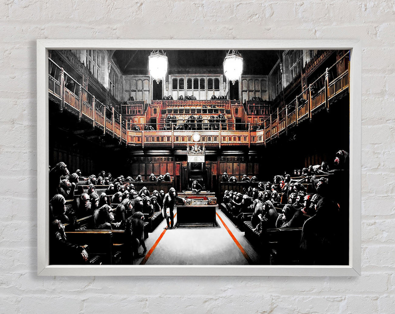 Chimps Houses Of Parliament Framed Wall Art