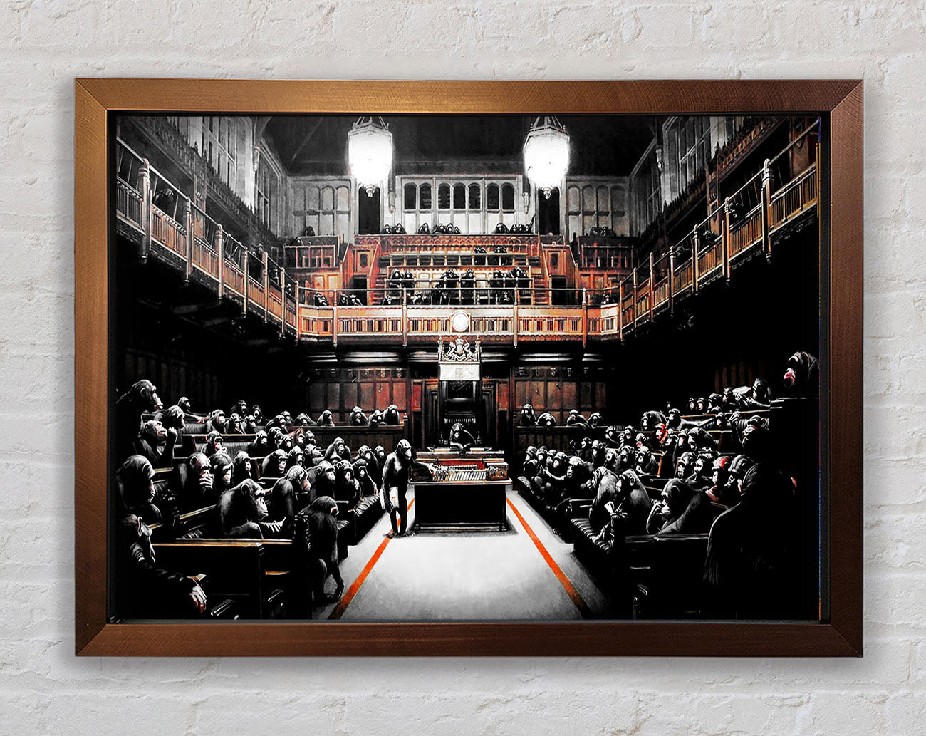 Chimps Houses Of Parliament Framed Wall Art