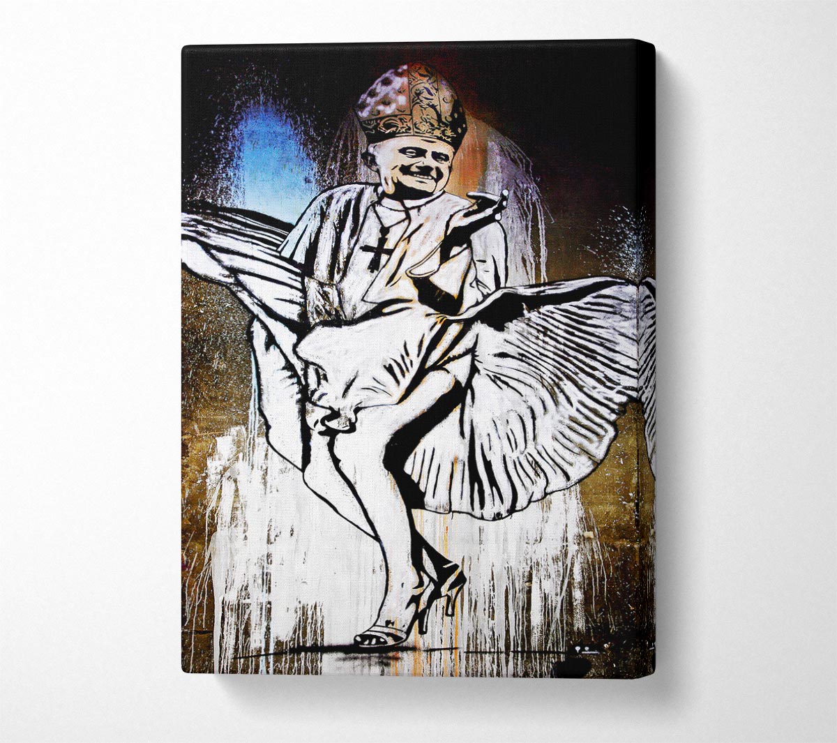 Marilyn Monroe Pope Canvas Wall Art