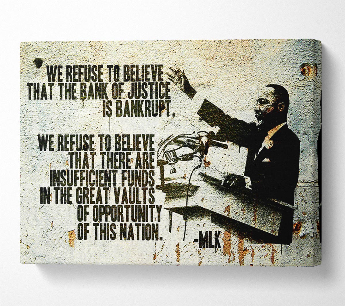 New Quote From Martin Luther King Canvas Wall Art