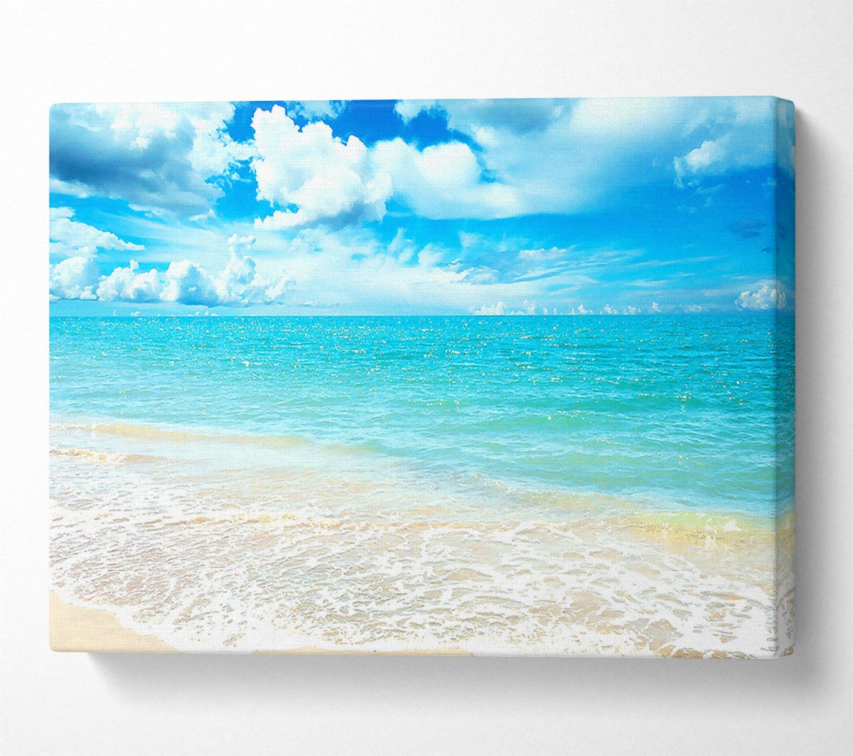 Turquoise Paradise Beach Canvas Wall Art