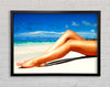 Beach Hottie Framed Wall Art