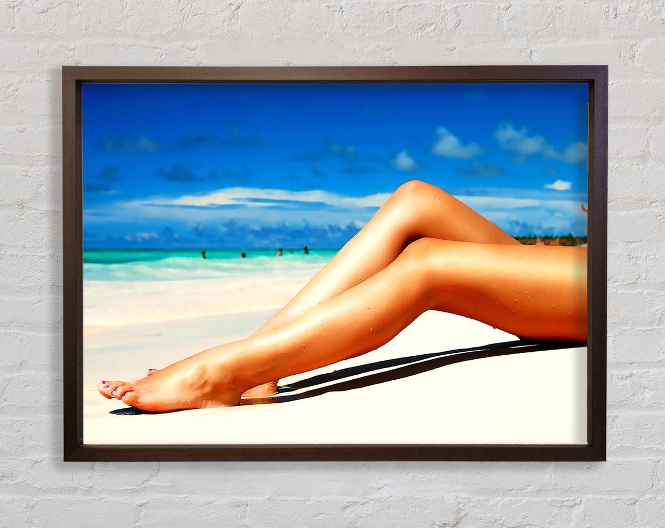 Beach Hottie Framed Wall Art