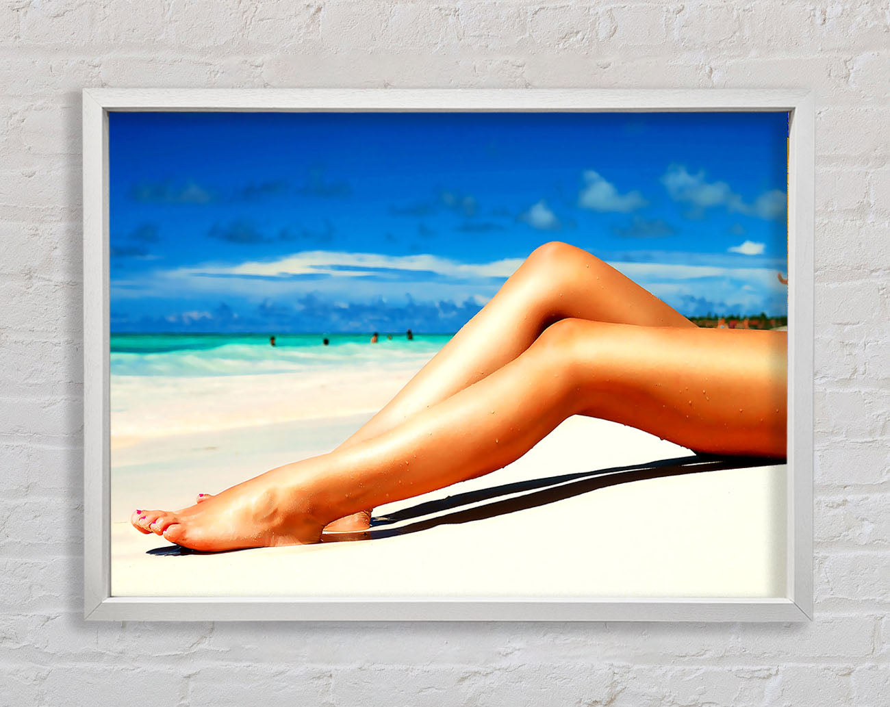 Beach Hottie Framed Wall Art