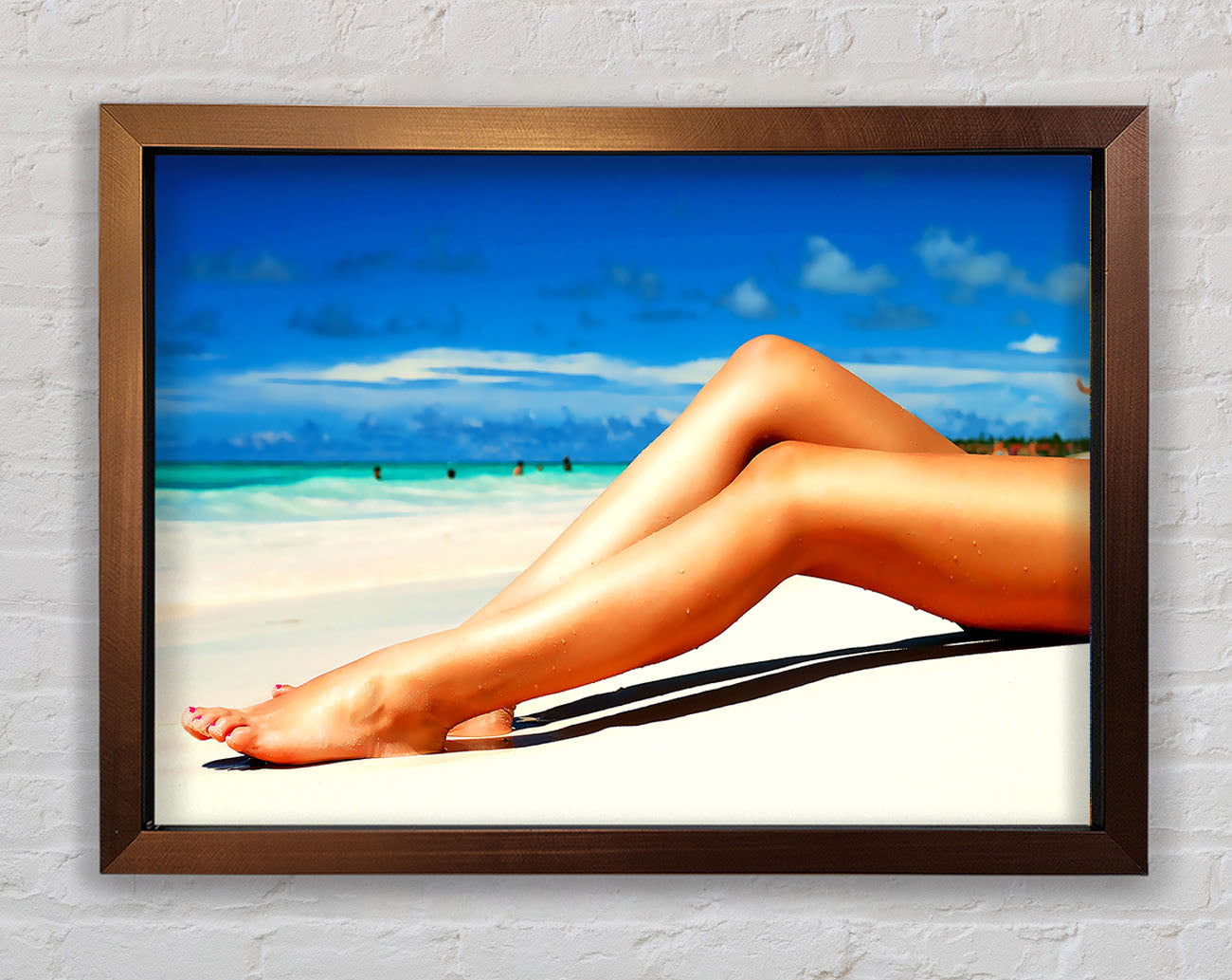 Beach Hottie Framed Wall Art