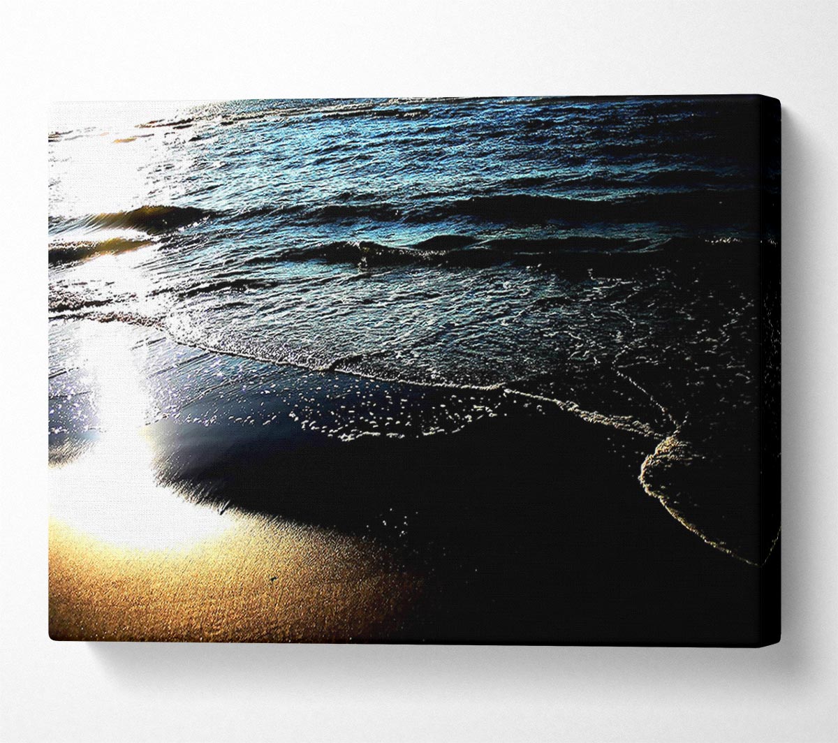 Sunshine Blaze Across The Ocean Canvas Wall Art
