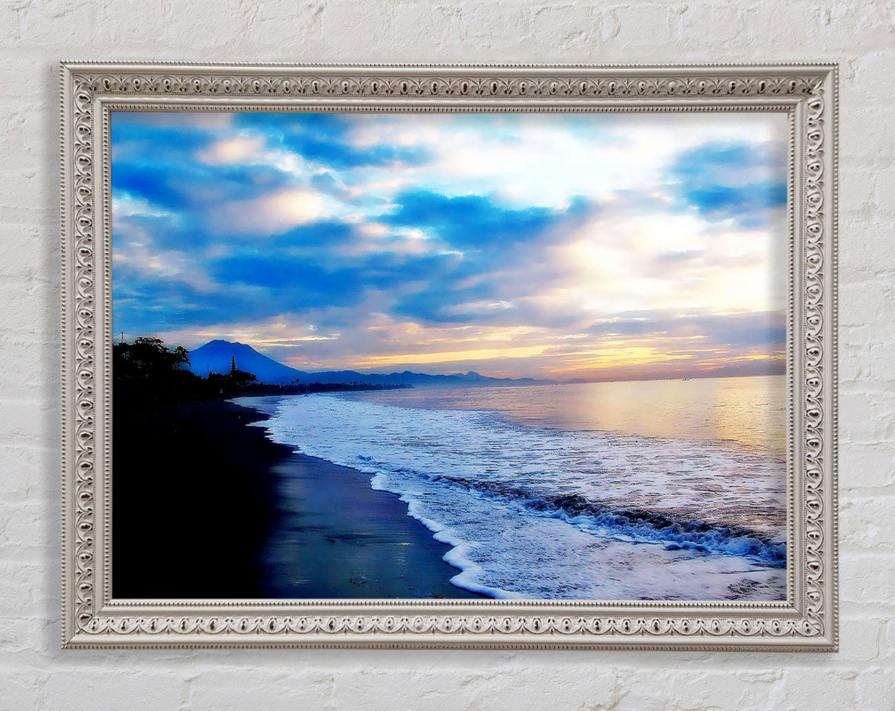 Blue Morning Sunrise Framed Wall Art