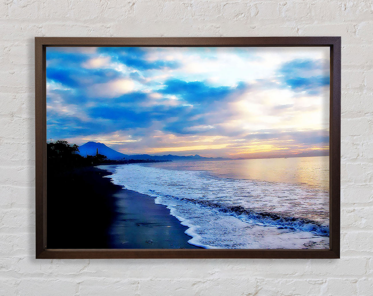 Blue Morning Sunrise Framed Wall Art