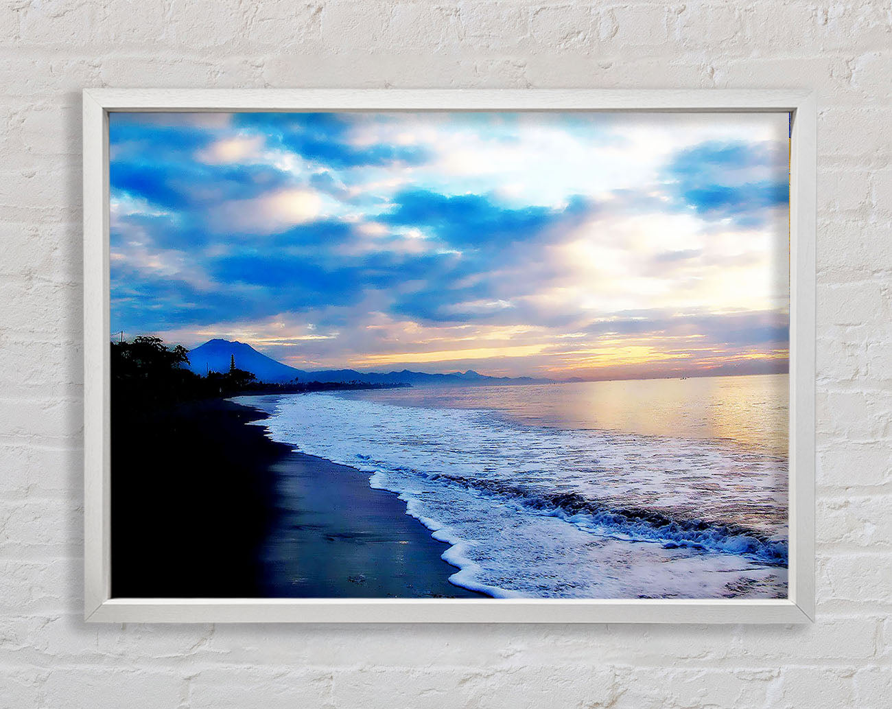 Blue Morning Sunrise Framed Wall Art