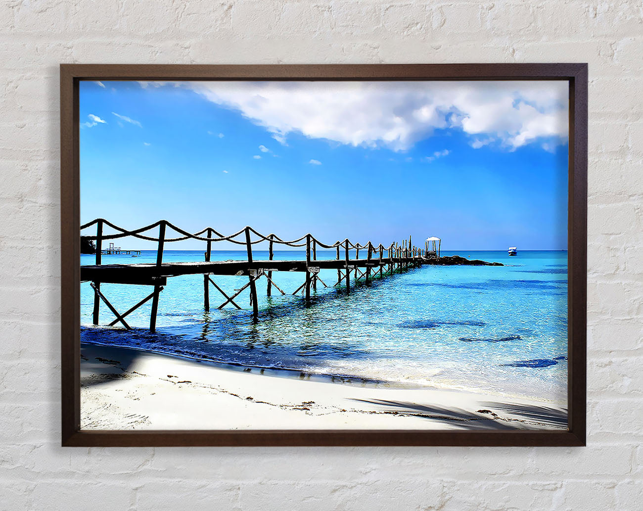 Boardwalk In Paradise Framed Wall Art