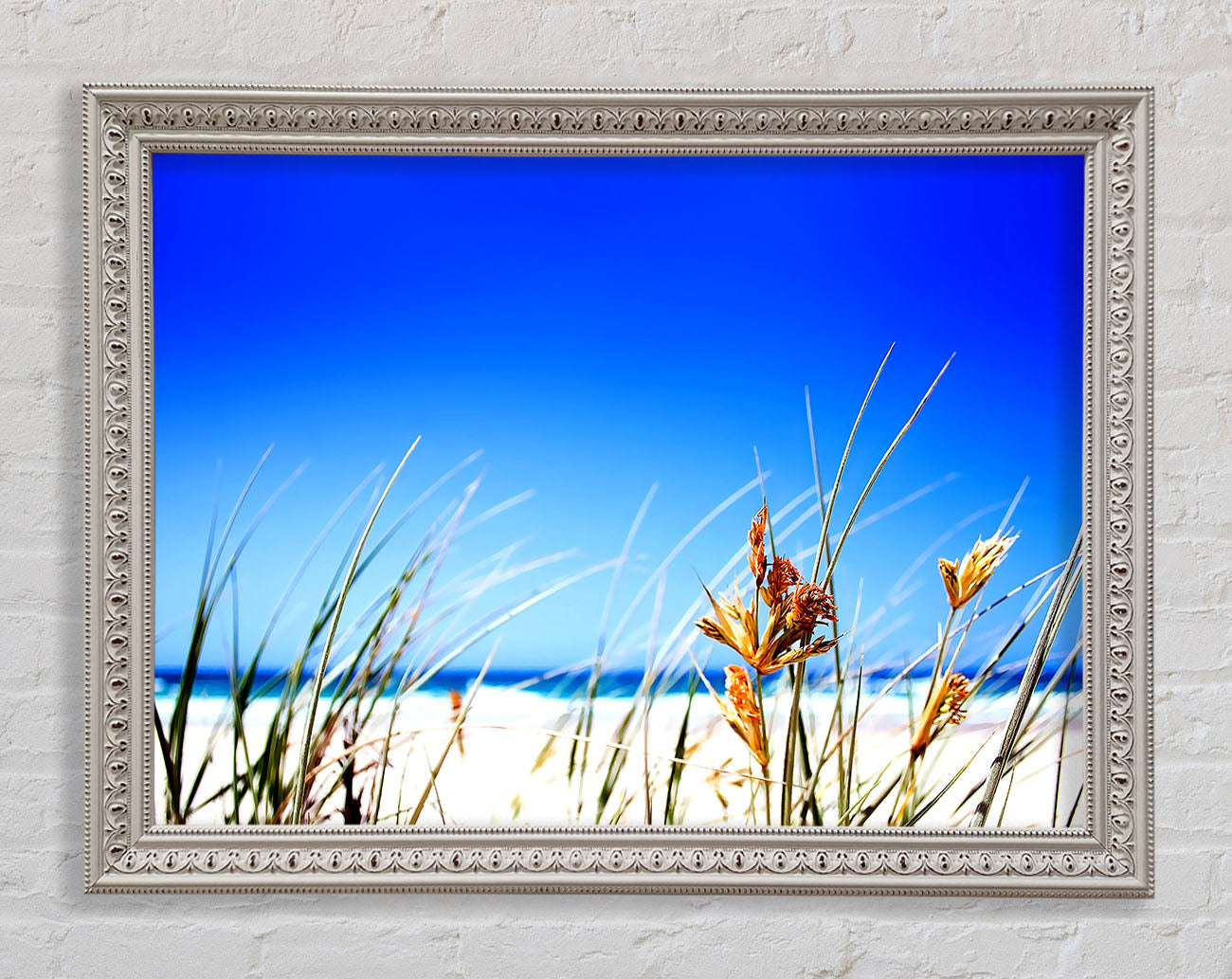 Clear Beach Sky Framed Wall Art