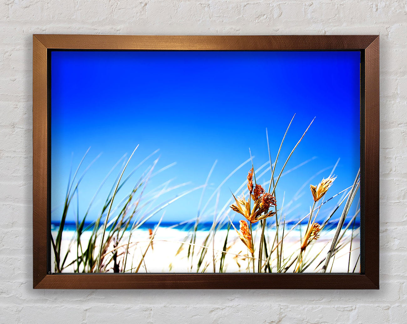 Clear Beach Sky Framed Wall Art