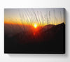 Dusk Through The Reeds Canvas Wall Art
