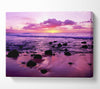 Lilac Ocean At The Crack Of Dawn Canvas Wall Art